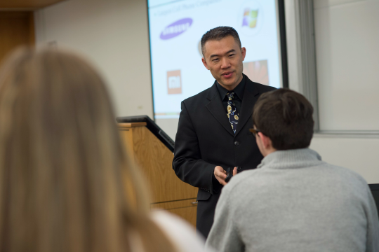 Professor Tang with students