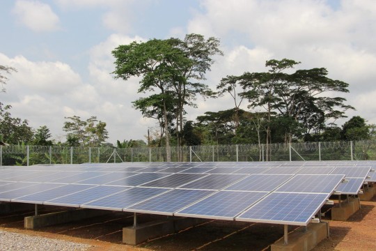 solar panels in Cameroon.