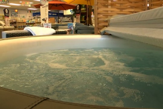 hot tub in a showroom.