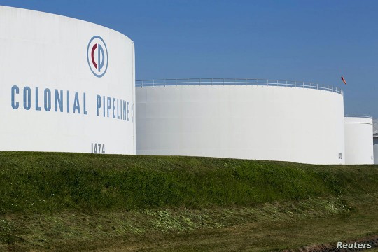 large fuel holding tanks.