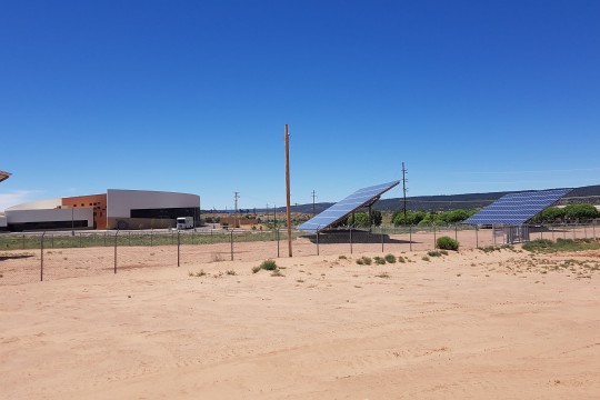Solar panels for the Kayenta Solar Project on the Navajo Nation