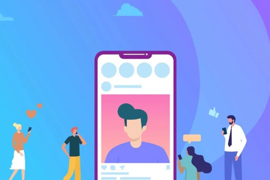 graphic of people's social media reaction to a peron's photo on a phone.