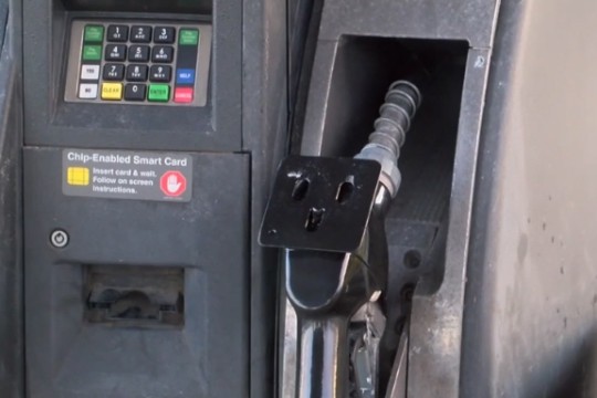 a gas pump.