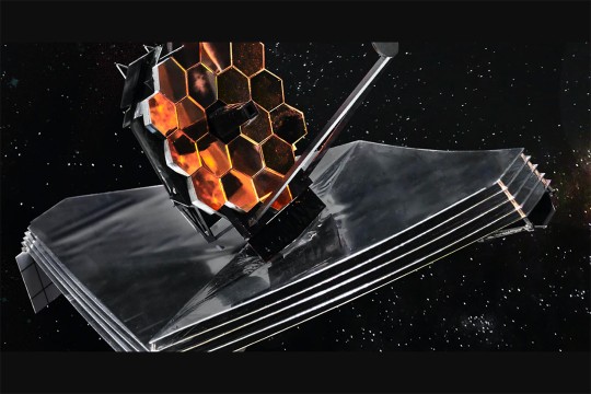 James Webb Space Telescope in space.