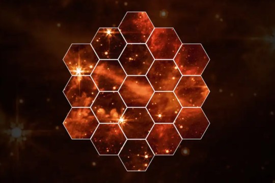 The James Webb Space Telescope’s mid‑infrared image of nearby galaxy the Large Magellanic Cloud.