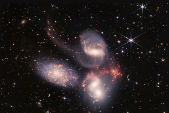 galaxies and stars in deep space.