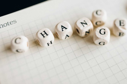 Dice spelling Chance or Change