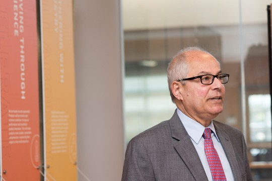 man giving a speech.