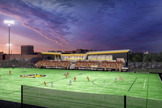 a generated image of the field at Tiger Stadium which will be completed in 2025.