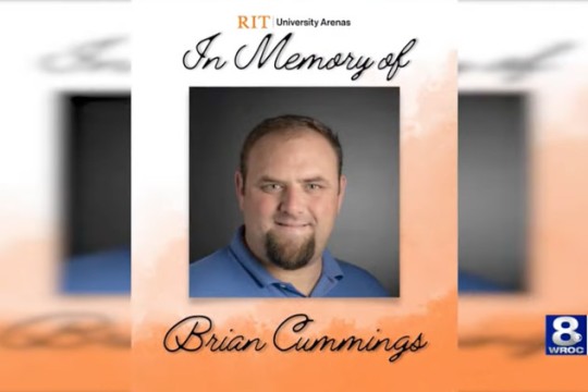 Brian Cummings' headshot is shown on an In Memorium template.