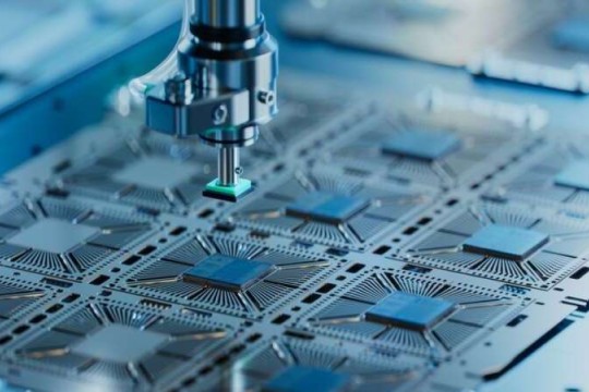 Microchip being made. 