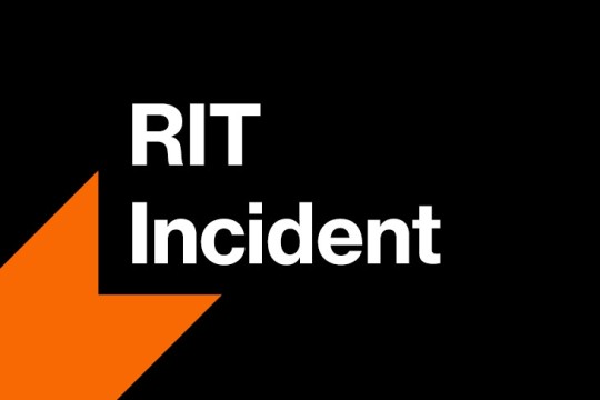 RIT Incident appears in white text on a black background.