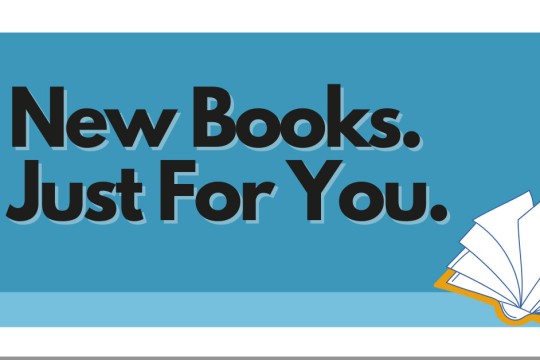 new books just for you is typed on a blue background