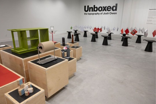 art displays from Unboxed: The Topography of Josh Owen