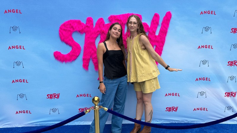 Lucy Ray at a movie premiere.