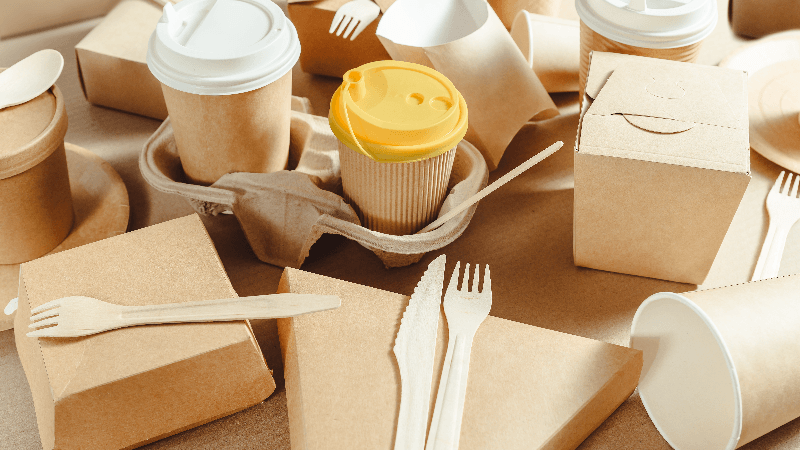 Sustainable food containers and utensils.