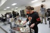 student playing steel drums
