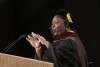 Keynote speaker Kimberly Bryant, founder of the nonprofit organization&nbsp;Black Girls CODE, also received an honorary doctorate degree.
<br><p>Photo by A. Sue Weisler</p>