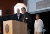 Ed Salem gave some remarks.
<br><p>Photo by A. Sue Weisler</p>