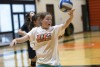 Seventh-grader Emily Whittel practices on court.


<br><p>Photo by A. Sue Weisler</p>