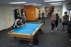 playing pool