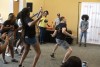 Joseph Fox, theatre and tour manager at NTID Department for Performing Arts, danced at the Orientation Multicultural Student Welcome event.
<br><p>Photo by A. Sue Weisler</p>