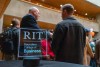 RIT President David Munson joined RIT and Saunders College of Business community members for a beam signing ceremony on Dec. 5.
<br><p>Photo by Travis LaCoss</p>