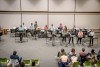Members of percussion groups gave their Fall Concerts on Tuesday afternoon in the Fireside Lounge.
<br><p>Photo by Scott Hamilton</p>