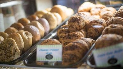 Assorted pastries and bagels
