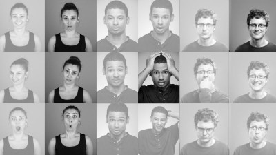 a montage of photos of facial expressions 
