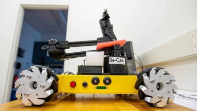 a small robotic vehicle.