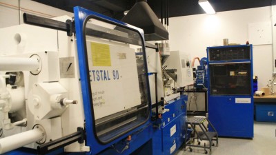 a large NESTAL injection molding machine