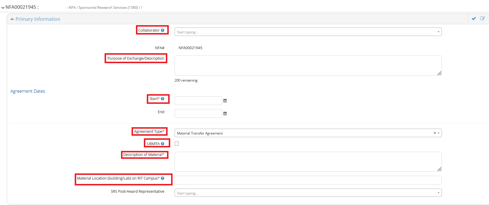 MTA Primary Information