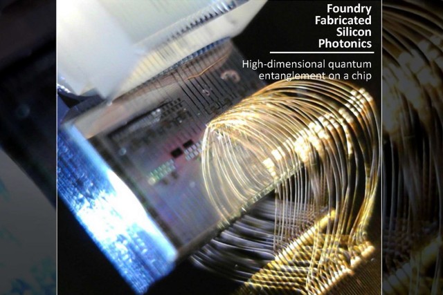 the cover of a paper titled High-Dimensional quantum entanglement on a chip is shown.