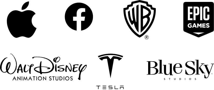 Logo collage of Apple, Intel, General Electric, Honda, NASA, Tesla, and Bosch