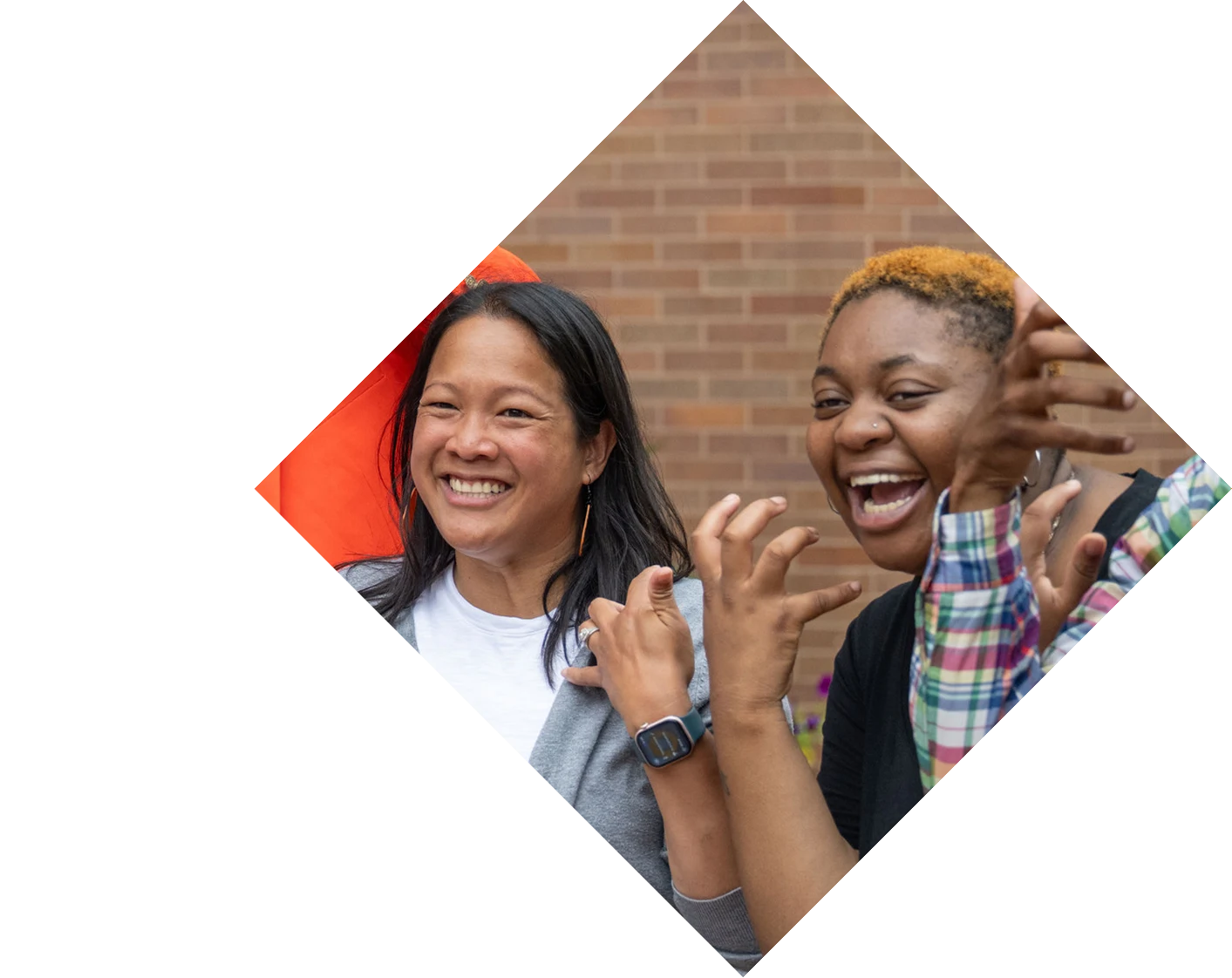 green tinted background of a group of people working on something