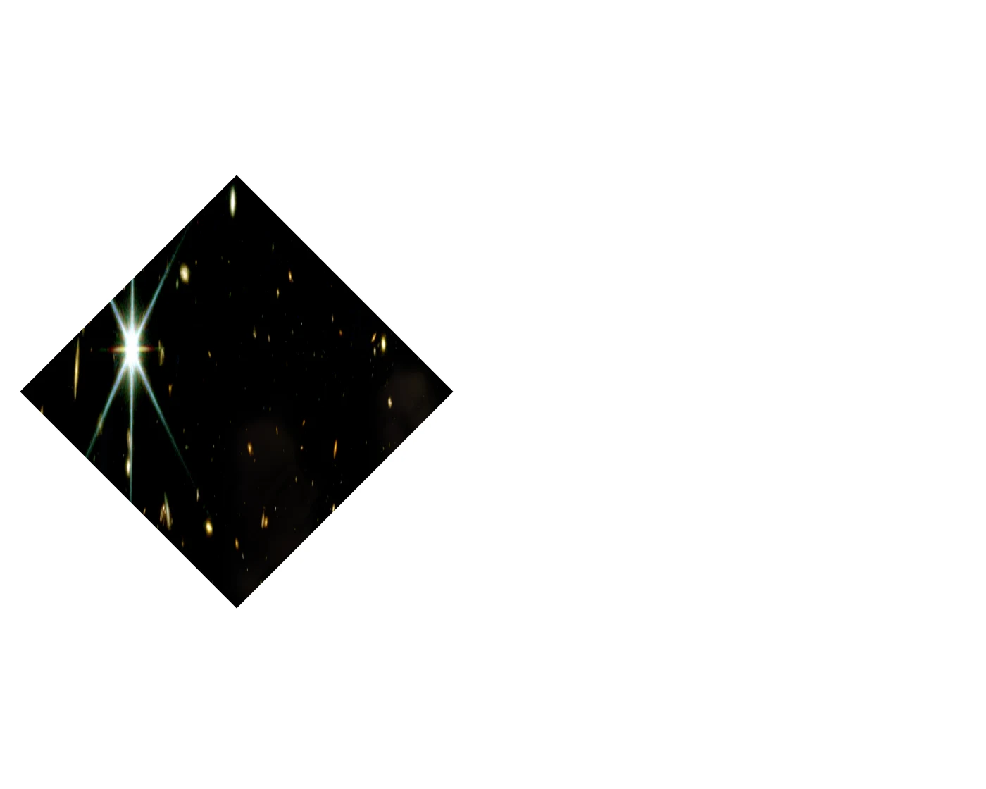 3 women pointing to images from James Webb Space Telescope