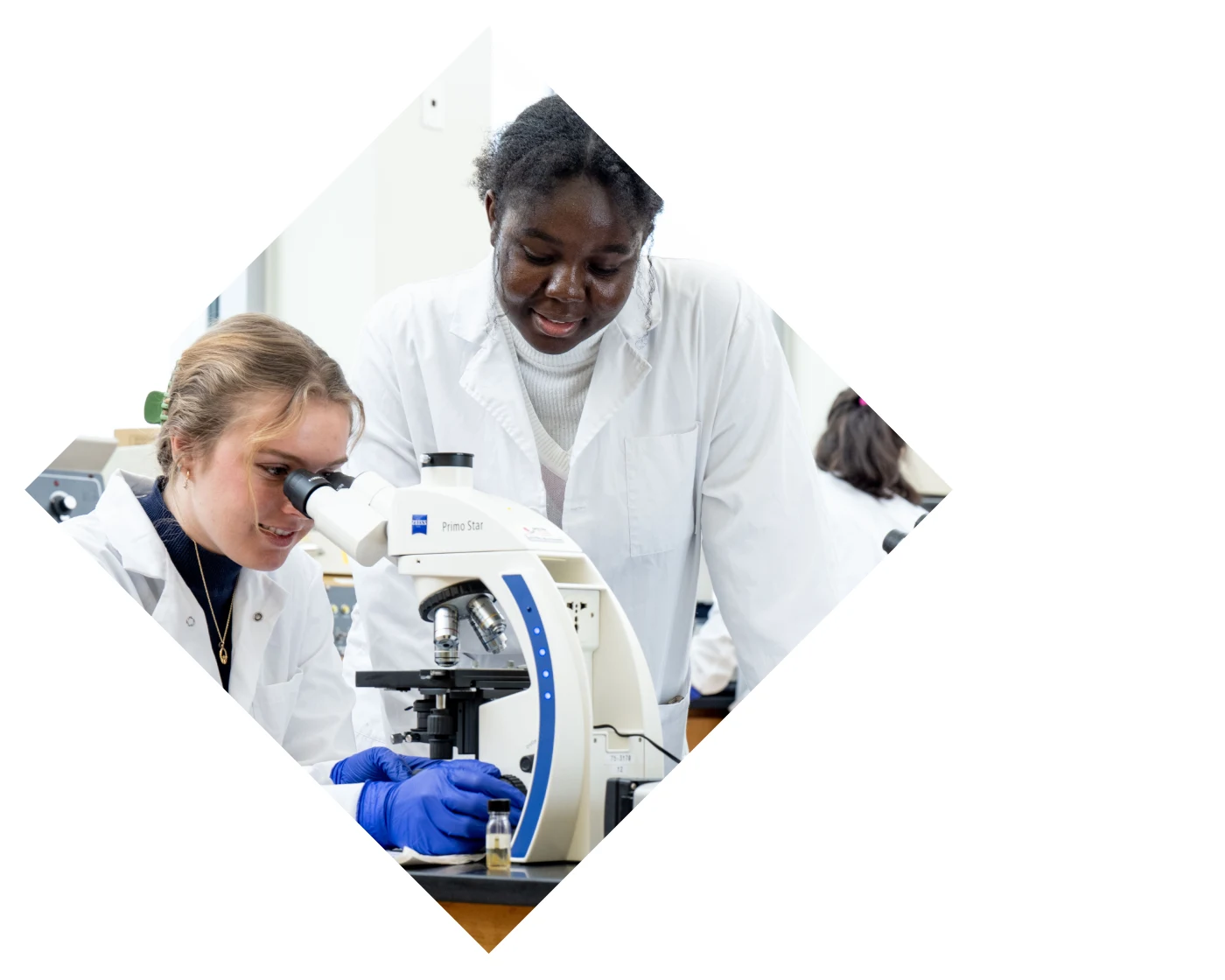 People in white coats