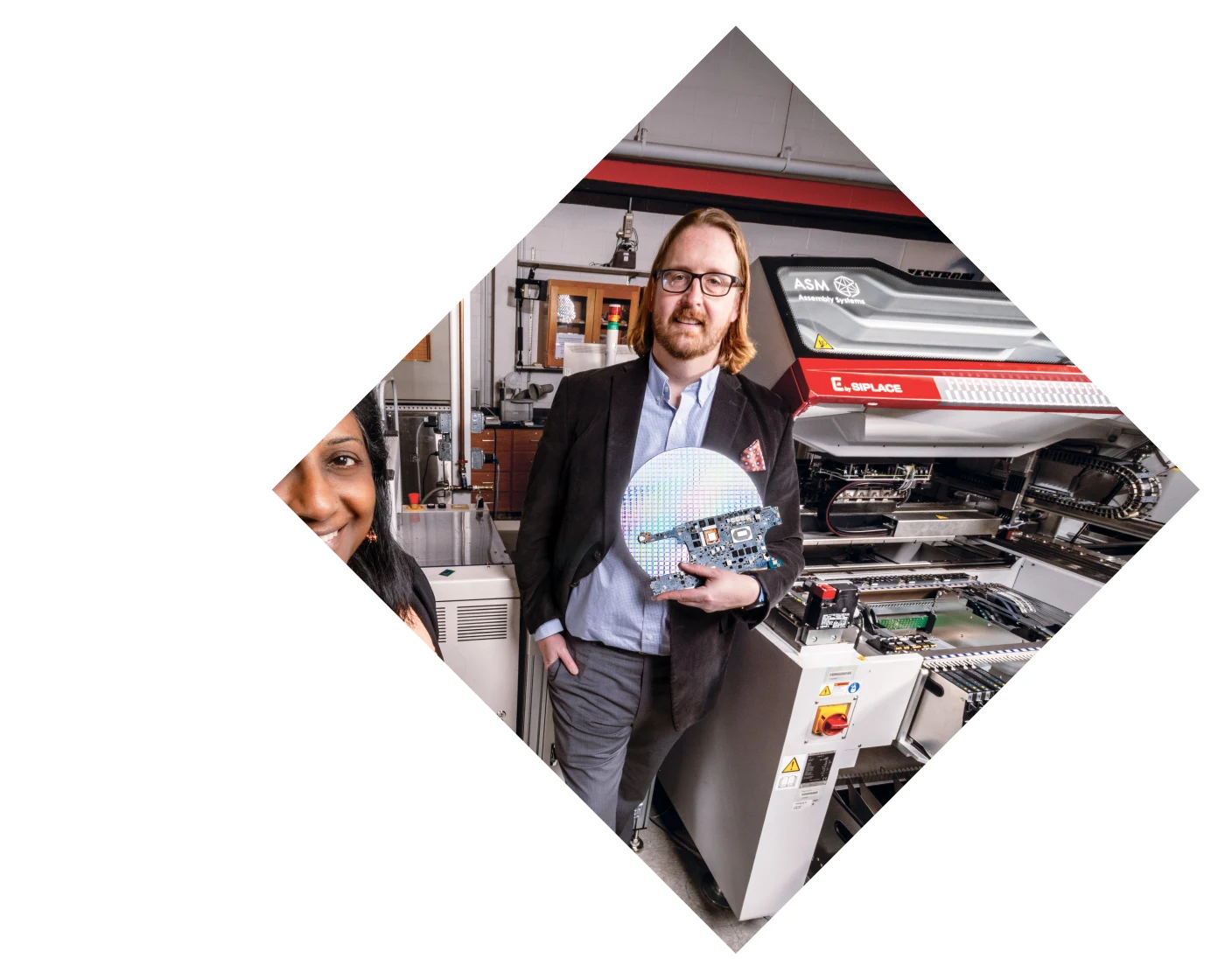 faculty in a machine shop