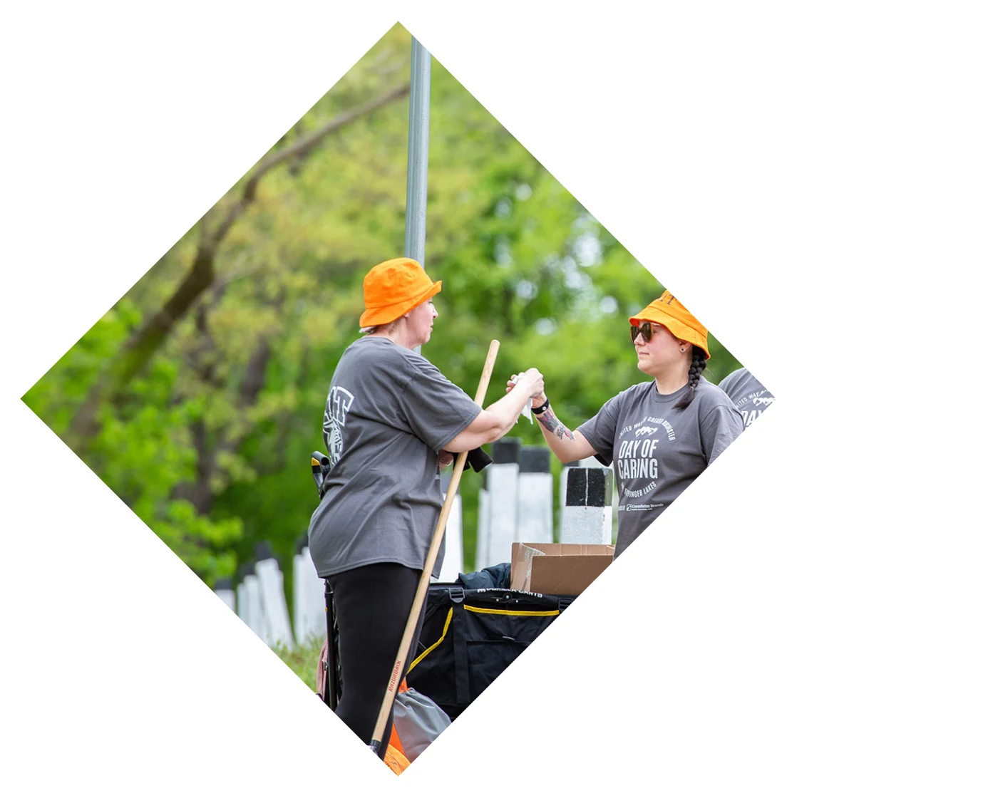 people volunteering during the day of caring