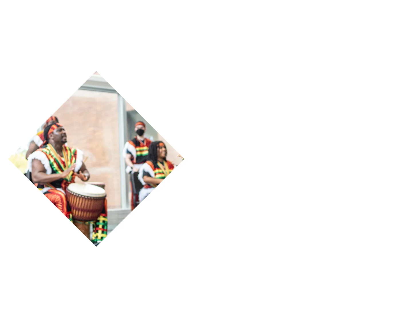 Women dancing in colorful clothes