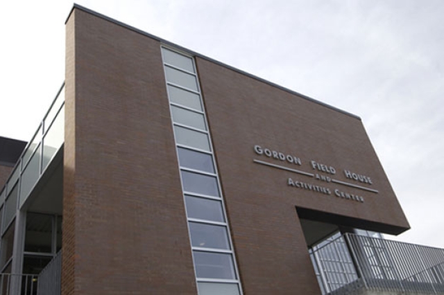 Brick classroom building
