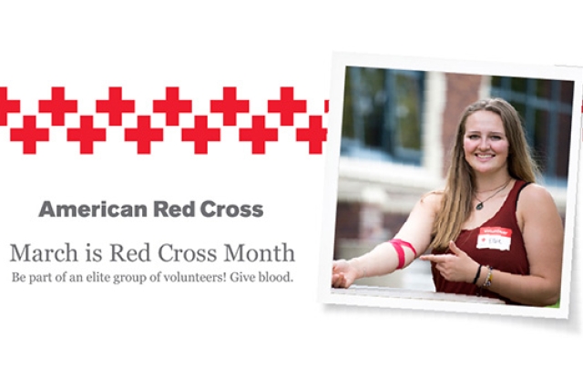 Poster for the "American Red Cross Donation Month"