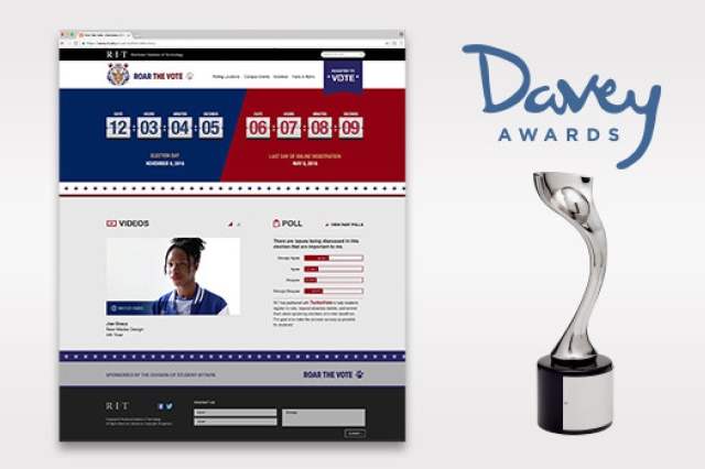 Poster for the Davey awards