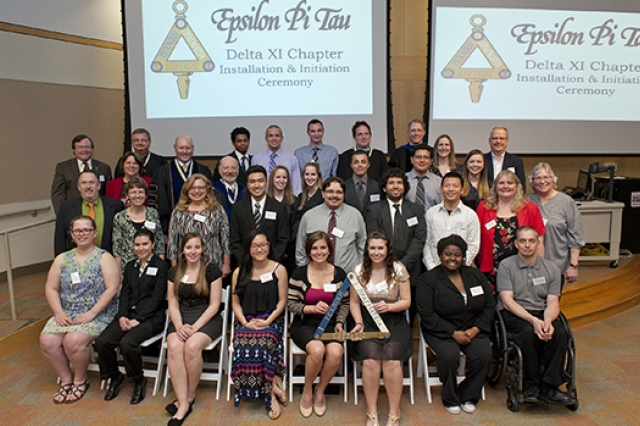 People gathered for picture at event