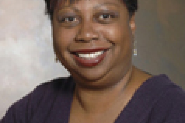 Phyllis Walker posing for camera.