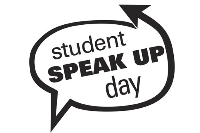 Logo for "Student Speak Up day"