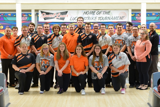 Group photo of bowling team.