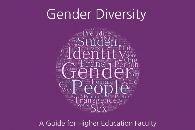 Book cover titled: Gender Diversity: A Guide of Higher Education Faculty