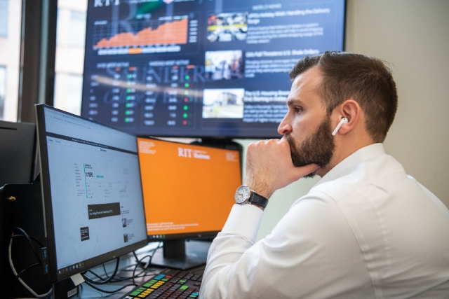 A Saunders affiliate works with financial data.  